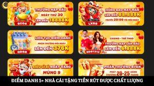 Nhà cái tặng tiền rút được